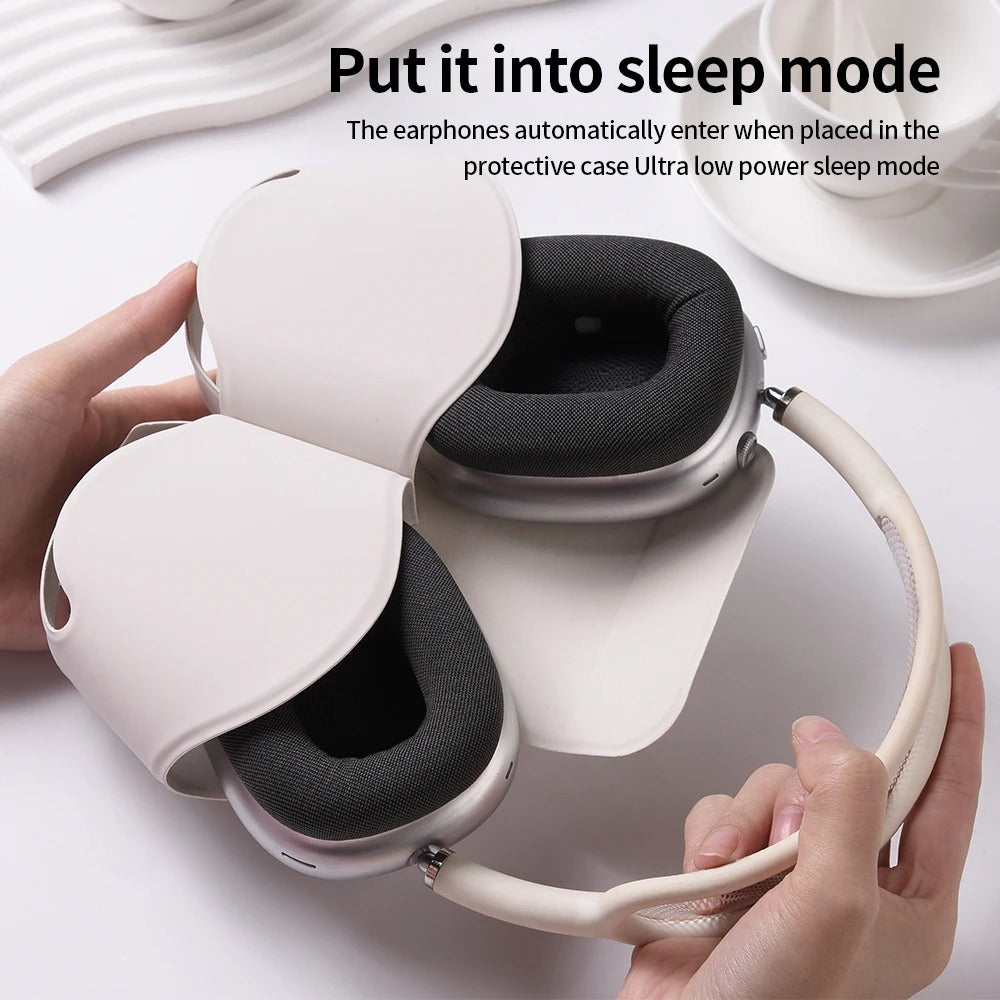 Étui AirPods Max pour écouteurs intelligents, housse de protection pour Apple AirPods Max, étuis en cuir souples, sacs pour écouteurs, accessoires