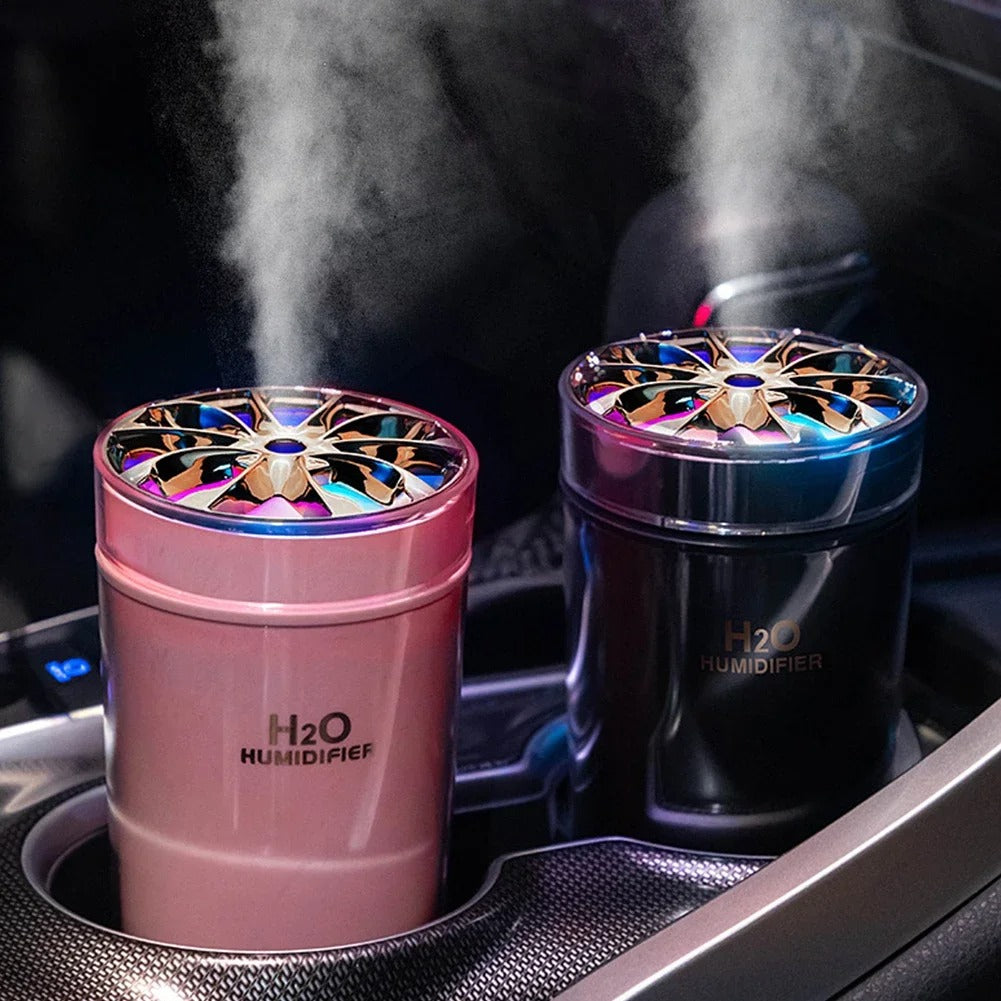 Le plus récent humidificateur d'air de voiture USB avec veilleuse colorée 300ml humidificateur sans fil désodorisant de voiture diffuseur d'arôme de voiture à la maison