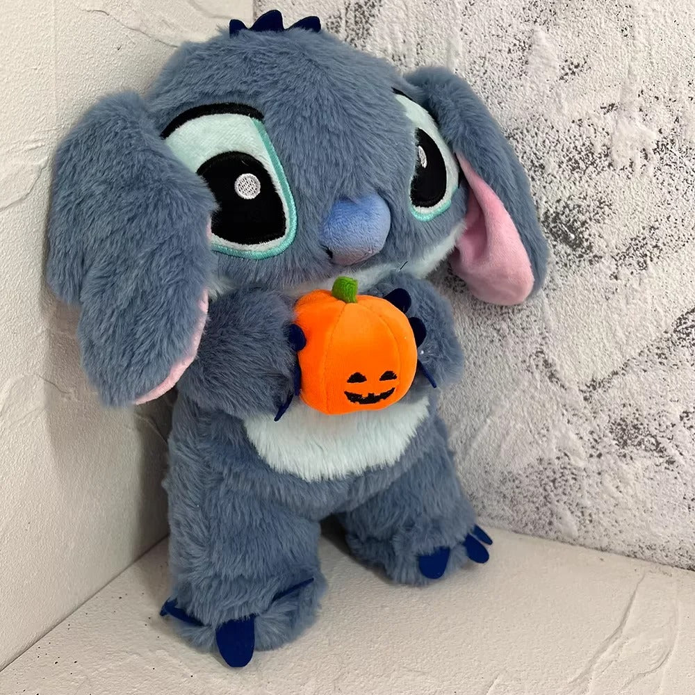 Disney-Peluche Stitch Halloween pour enfants, beurre avec souffle, jouets apaisants pour enfants, jouets de sommeil léger pour bébé Anime, point de Aliments, cadeaux pour enfants