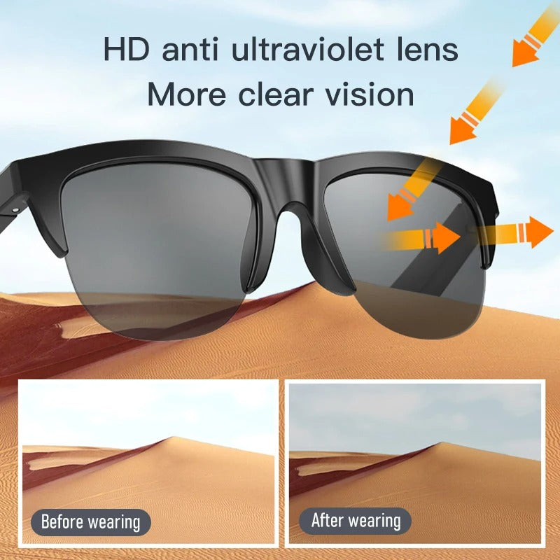 osseuse pour les appels de sports de plein air, lunettes de soleil, écouteurs sans fil d'affaires