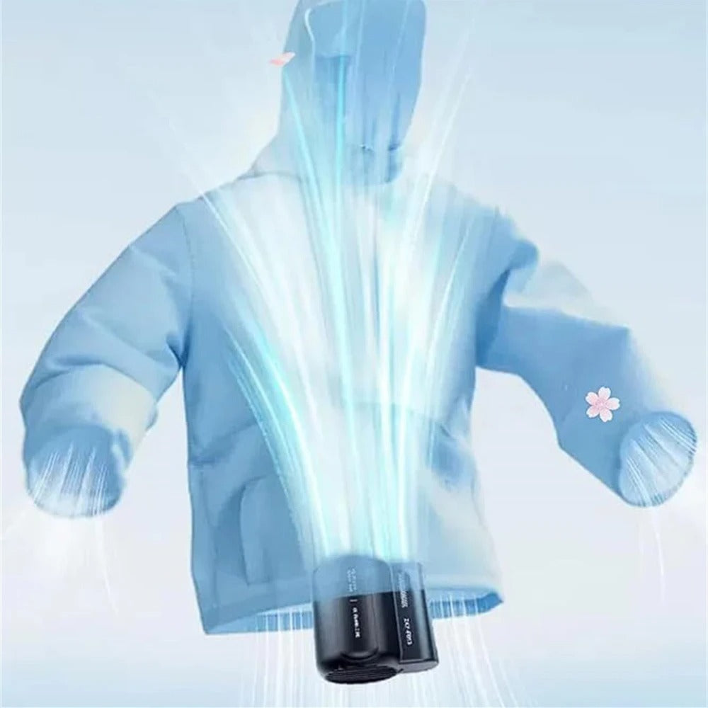 Ventilateur suspendu à la taille extérieure, vent fort à 3 vitesses, ventilateur de cou portable à clip de ceinture USB, adapté aux voyages en plein air