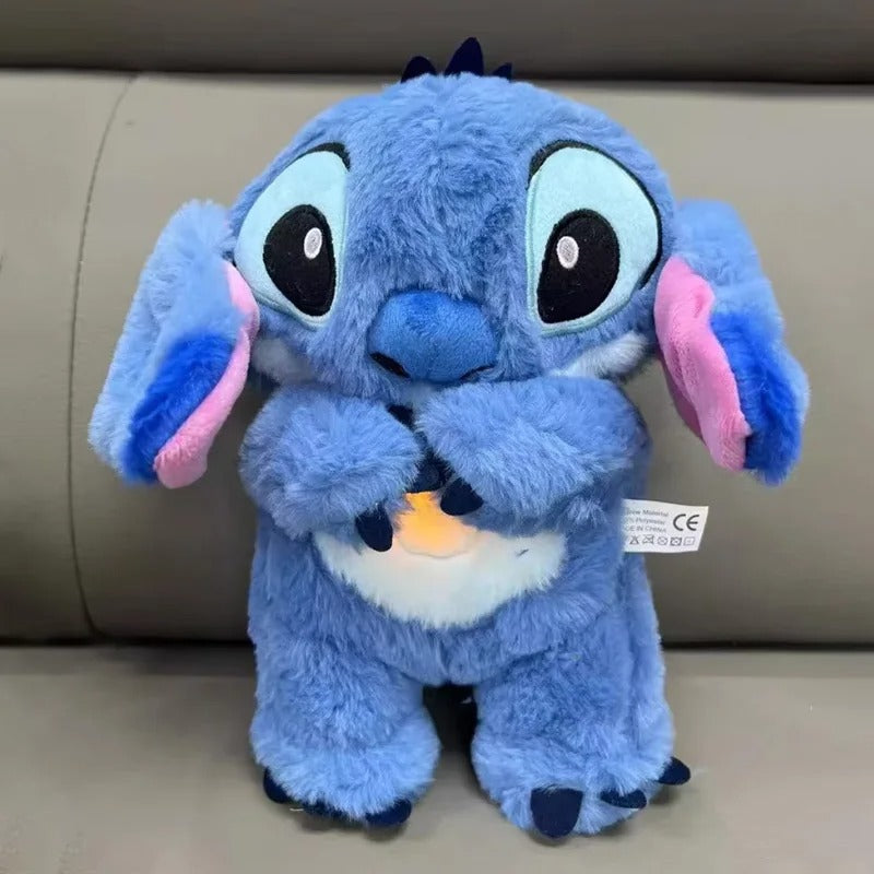 Disney-Peluche Stitch Halloween pour enfants, beurre avec souffle, jouets apaisants pour enfants, jouets de sommeil léger pour bébé Anime, point de Aliments, cadeaux pour enfants