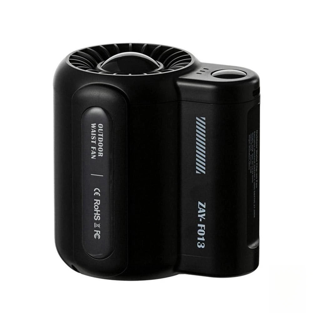 Ventilateur suspendu à la taille extérieure, vent fort à 3 vitesses, ventilateur de cou portable à clip de ceinture USB, adapté aux voyages en plein air