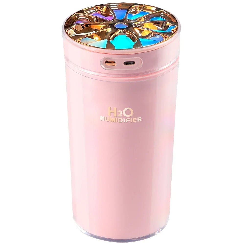 Le plus récent humidificateur d'air de voiture USB avec veilleuse colorée 300ml humidificateur sans fil désodorisant de voiture diffuseur d'arôme de voiture à la maison