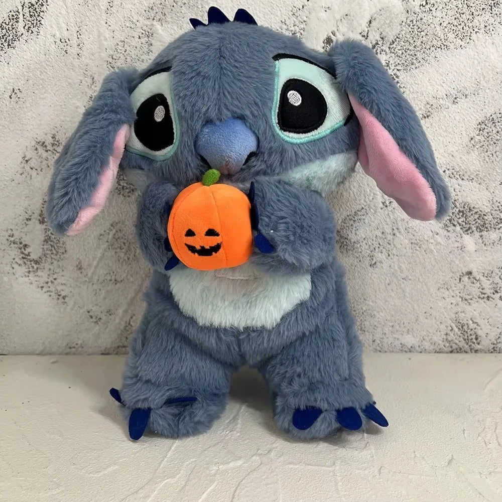 Disney-Peluche Stitch Halloween pour enfants, beurre avec souffle, jouets apaisants pour enfants, jouets de sommeil léger pour bébé Anime, point de Aliments, cadeaux pour enfants